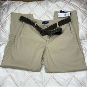 Polo Ralph Lauren Boys Khakis W/ Belt Size 18